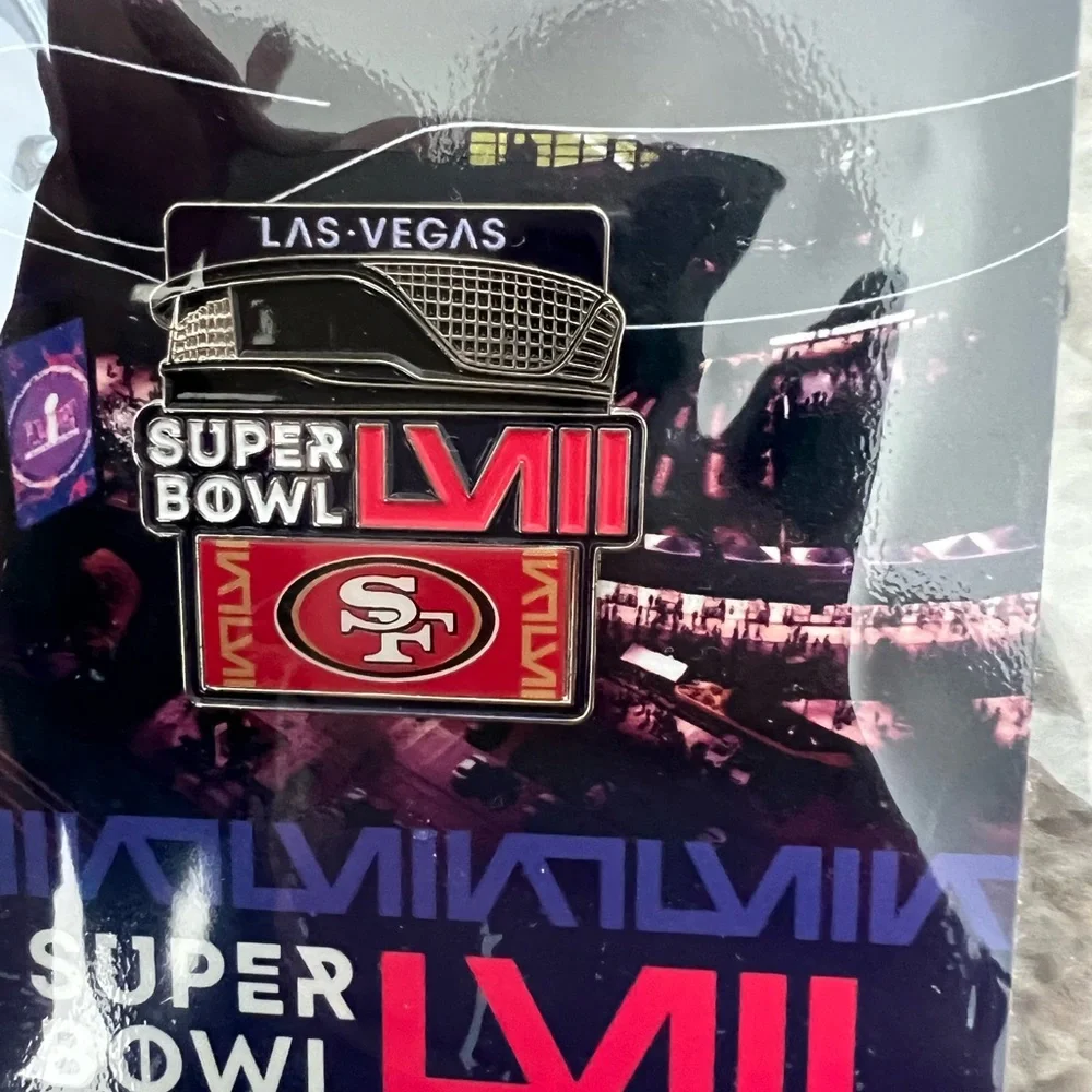 Super Bowl 58 Collectors Pin Set. Kansas City Chiefs San Fransisco 49ers - Picture 4 of 4